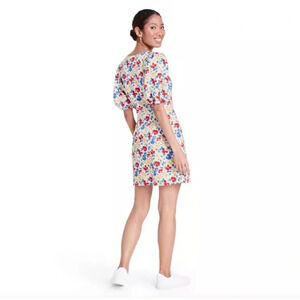 Rixo x Target Floral Womens Mini Dress 14 Casual Linen Artsy Dainty Summer Boho